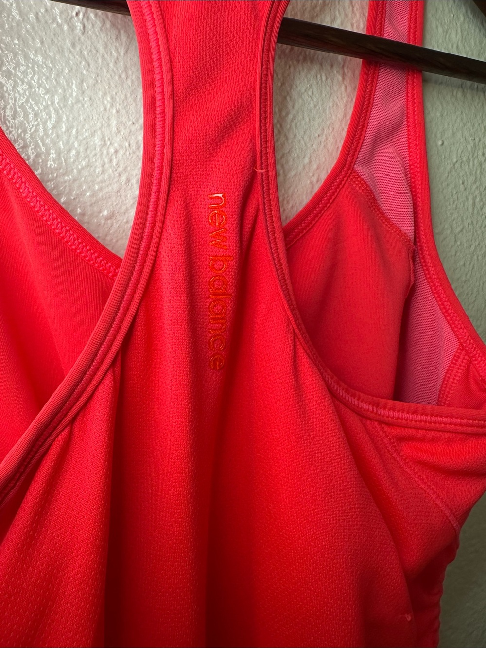 New Balance Neon Pink Racerback Tank Top - Picture 4 of 11